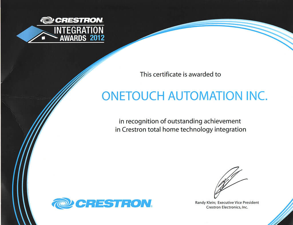 Crestron award